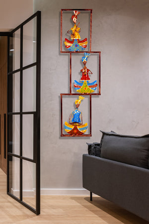 Metal Musician Sardar Tribal Wall Art for Living Room & Office