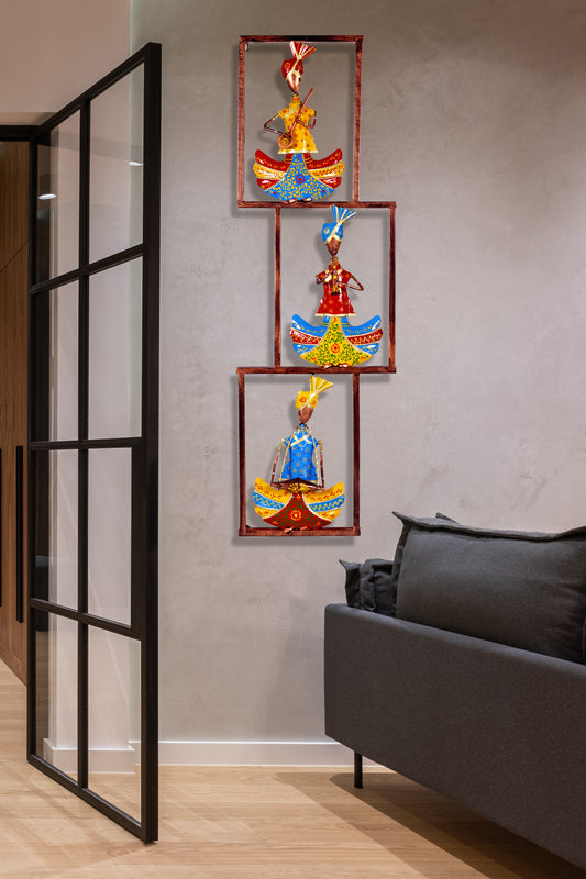 Metal Musician Sardar Tribal Wall Art for Living Room & Office