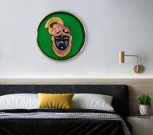 Shrinathji Handpainted Pichwai Wall Plate Home Decor Decorative For Housewarming Gift