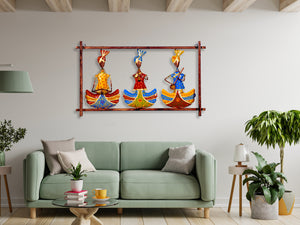 Metal Musician Sardar Tribal Wall Art for Living Room & Bedroom