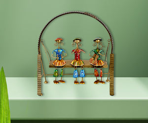 Emboss Musician Dolls Swing Tabletop Showpiece for Home Decor