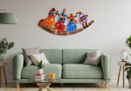 Metal Tribal Women Wall Decor for Home Decor & Living Room