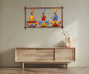 Metal Musician Sardar Tribal Wall Art for Living Room & Bedroom