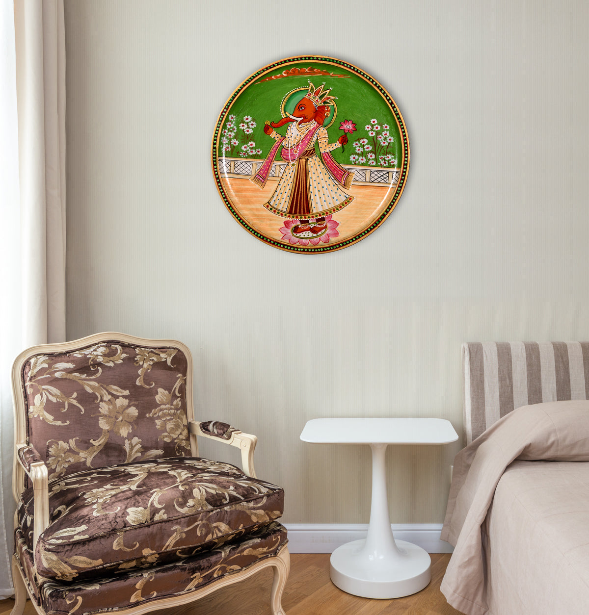 Lord Ganesha Ji Wooden Wall Decor, Ganesh Wall Art, Hindu God Art