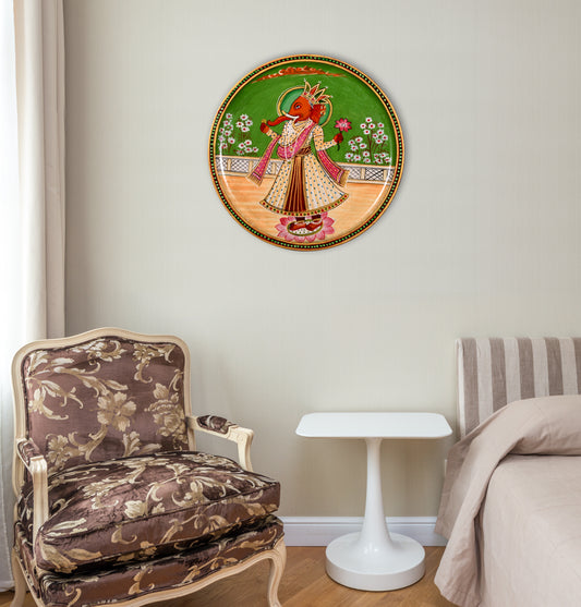 Lord Ganesha Ji Wooden Wall Decor, Ganesh Wall Art, Hindu God Art