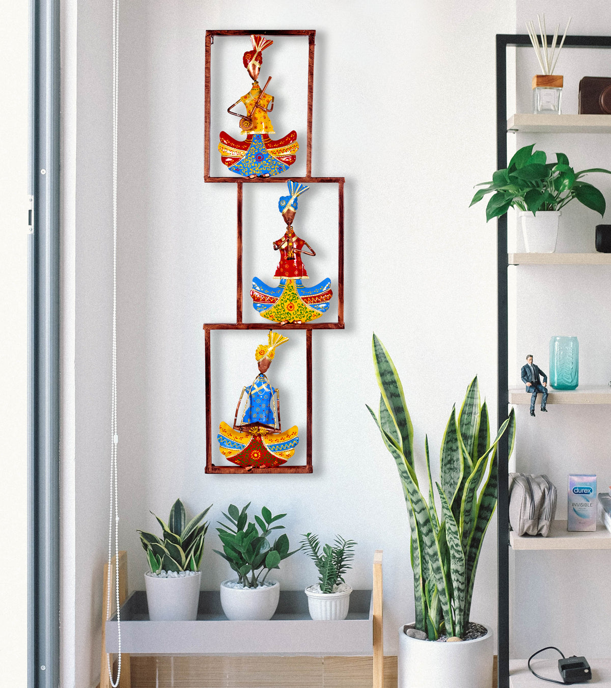 Metal Musician Sardar Tribal Wall Art for Living Room & Office