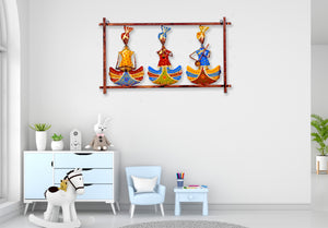 Metal Musician Sardar Tribal Wall Art for Living Room & Bedroom