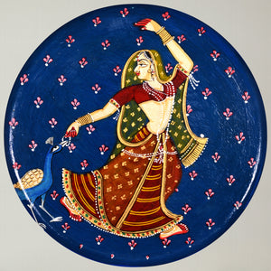 Wooden Radha Krishna ji Wall Hanging, Wooden Wall Plate, Housewarming Gift, Home Decor/Festival Decor/Indian Wall Plate
