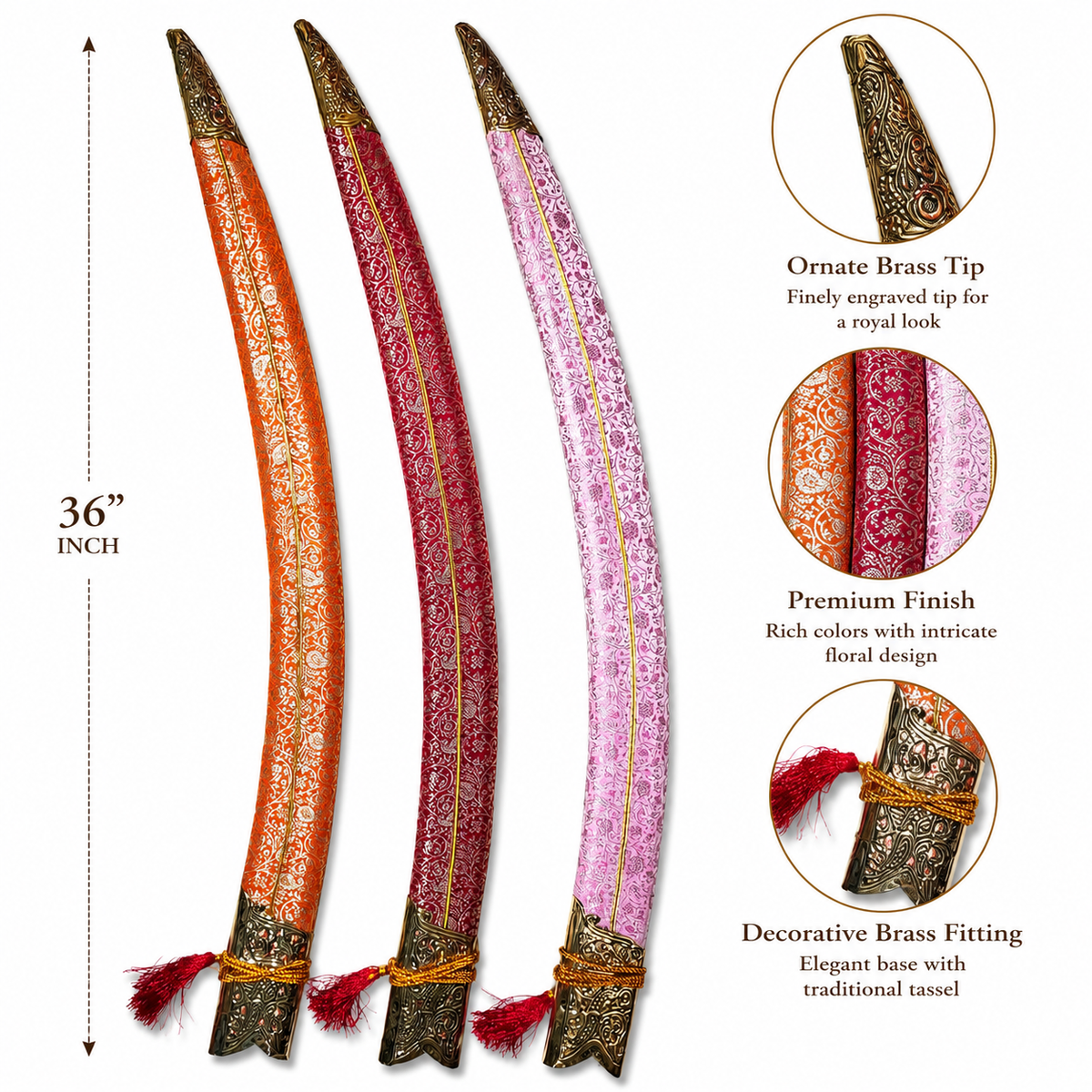 Indian Groom Wedding Sword 36 Inch | Dulhe Raja Royal Decoration | Wedding Showpiece