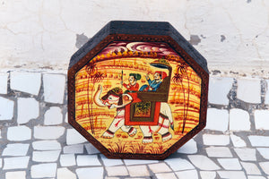 Handpainted Elephant Wooden Box, Indian Spice Container, Trunk Box, Storage Box