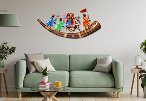 Metal Camel Ship Wall Hanging for Home Decor and Office