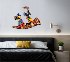 Metal Musician Tribal Wall Art for Home Decor & Living Room
