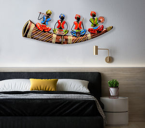 Metal Handmade Rajasthani Musician Metal Wall Art