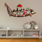Metal Musician Ship Wall Hanging for Home Decor 36 x 14 inch